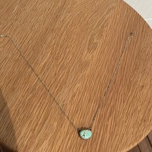 Turquoise and silver necklace